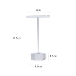 Modern Jewelry Earrings Display Stand Holder T Bar Rack Tower Metal Earring Bracket Organizer Ear Studs Hanging Storage Shelf