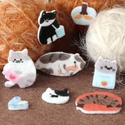 Mr.Paper 1 Sheet 3D Felt Pet Stickers Pet Lover Series Kawaii Cat & Dog Fluffy Puffy Sticker for Journal Scrapbook Decor