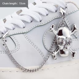 1PC Heart Star Pearl Shoe Laces Chain Punk Luxurious Diamond DIY Detachable Studded Pentagram Shoelace Accessories Jewelry Penda