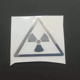 Nuclear Radiation Danger Warning Biochemical Radiation Metal Stick Mobile Phone Tablet Laptop Personality Metal Sticker