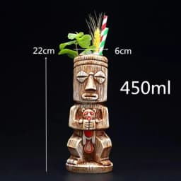 400ml Tiki Mugs Cocktail Cup Beer Wine Mug Ceramic Tiki Mugs Art Crafts Creative Hawaii Mugs