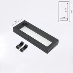 3D Floating Frame Gemstone Coin Box Clear Jewelry Bracelet Display Stand Ring Pendant Holder Protect Jewellery Presentation Case