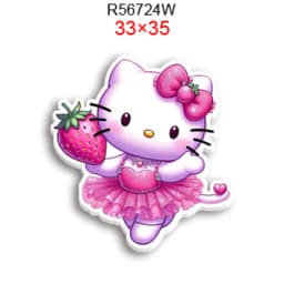 Hello Cat 10pcs/lot San Resin Planar Transparent Glitter Acrylic Flatback for Charms DIY Bow Craft Supplies Phone Case Decor