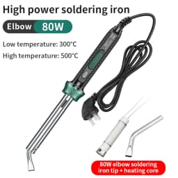 LUXIANZI Electric Solder Iron High Power 220V External Heat Adjustable Temperature Welding Pen Repair Tool With Indicator Light