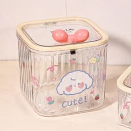 Clear Accessories Organizer Box Multifunctional Storage Box For Hair Ties Jewelry Bathroom Desktop With Storage Organizer