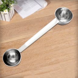 Double Side Measuring Spoon Stainless Steel Coffee Scoop Tablespoon Tool