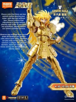 BLOKEES Saint Seiya Beyond Edition Gemini SAGA Phoenix Ikki Draco Purple Dragon Capricorn Shura Cancer Assembly Model Toys Gifts