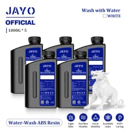 JAYO Water Washable 3D Resin 5pcs/set 3D Printer Resin 405nm UV Standard Rapid Photopolymer Resin for LCD/DLP/SLA 3D Printer