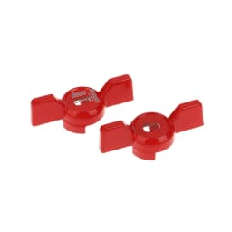 2Pcs Aluminum Handle Valve Handle Ball Valve Handle Wrench Red Butterfly Handle Accessories