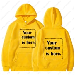 2025 Student Casual Customized Printed Text DIY Hoodie Custom Personalized Hoody Custom Hoodies Text Sweatshirt Tops