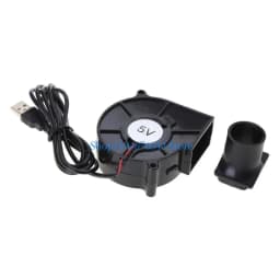 New 7530 5V USB Powered Fan with One Speed Controller- Compact and Quiet Blower for Barbecue and Camping