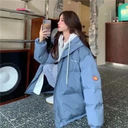 2023 Women's Winter Down Cotton Jacket 2025 New Korean Loose Fashion Short Female Hooded Thick Parkas Overcoat