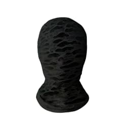 Summer Full Face Breathable Mask Translucent Visible Non-porous Face Cover Elastic Halloween Role Playing Headgear Ice Silk Hood