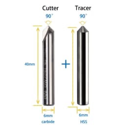 Carbide Dimple Cutter 90° 95° 100° milling cutter for Vertical Key cutting Machine to duplicate key Locksmith Tools