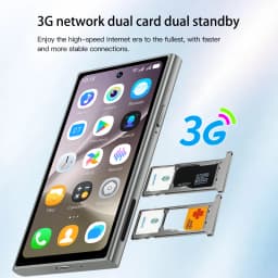 SOYES S25 Pro 4.0" Mini Smartphone 2GB RAM 16GB ROM Android10.0 Face Recognition Unlock 2000mAh 3G Network Small Mobile Phone