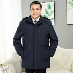 Windbreaker Men's Down Coats And Parkas Winter Jacket Man White Goose Down Jacket Puffer Jackets Padding Detachable Inner HXY196