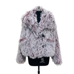 Nerazzurri Autumn Winter Oversized Thick Warm Soft Hairy Faux Fur Coat Women with Hood Single Breasted Luxury Designer Clothes