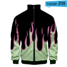 Coat 3D Print Cartoon Red and Yellow Flame Hoodie Men Women Long Sleeve Cosplay Costume Men Jacket Sweatshirts
