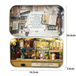 Box Theater Mini Doll House Desk Decorations Miniature DIY Dollhouse Kits Furniture Case Toys For Xmas Birthday Gifts
