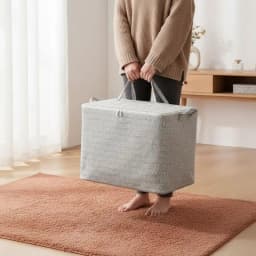 220L Big Size Clothes Storage Box With Cover Large Laundry Basket Organizer Bag For Baby Foldable