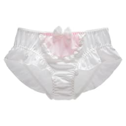 4XL Large Size Candy Color Milk Silk Bow Princess Lolita Cosplay Maid Underwear Cute Lovely Sweety High Stretch Panties Breifs