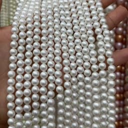 Natural Sea Water Shells Beads Round Mother of Pearl4/6/8/10/12mmmm Loose Spacer Beads for Jewelry Making DIY Necklace Bracelets