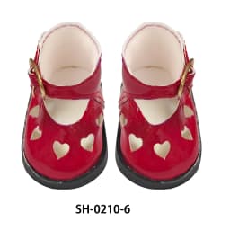 5.5CM PU Leather Mini Doll Shoes For 14 Inches American Doll Boots Hollowing Heart Bow Shoes For 35Cm Baby Girl,Lise,Nancy Dolls