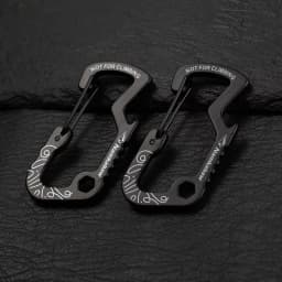 1/2/5pcs Outdoor Backpack Carabiner Multifunctional Print D Ring Spring Hook Metal Water Bottle Clip Aluminum Quick Release