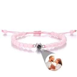 Beaded Personalized Photo Projection Bracelet Custom Photo Dog Paw Bracelet Pet Photo Necklace Cat PawPendant Commemorative Gift