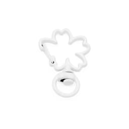 10pcs/lot Lovely Candy Colors Sakura Shape Lobster Keychain Lobster Clasp Hooks Key Circle for Key Ring Clasp DIY Making