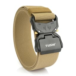 KOLBER 2024 5cm Elastic Belt for Men Aluminum Buckle Quick Release Outdoor Casual Wide Belt 2 Inch Military Tactical Girdle Male