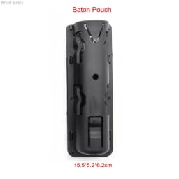 Baton Holster Spray Pouch Holder Flashlight Pouch Quick Release Police Self Defense Case 360 Degree Rotation Belt Clip