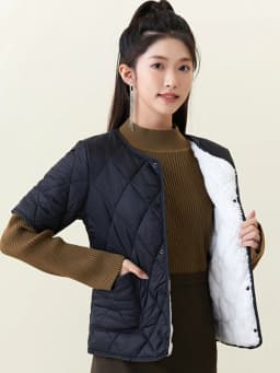 Thickened Short Sleeve Cotton Vest Women's Warm Inner Wear Slim Fit V-Neck Button down Lightweight Fluffy Lined Autumn Winter...