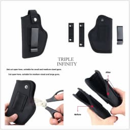 Sturdy Metal Automatic Buckle Hard Tactical Belt Double Layer Thickened Hanging Gun Belts For Men Outdoor 3.8cm Width Waistband