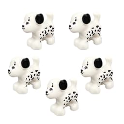 Compatible Animals Building Blocks for Children MOC Golden Hair Police Dog Husky Bulldog Chihuahua Model Bricks Kids DIY Toys 5p