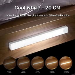 AITHEA Rechargeable Motion Sensor LED Cabinet Light Induction Night Light Portable Bar Lamp for Bedside Wardrobe Closet Aisle