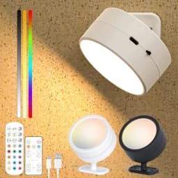 3 color temperature LED timed remote control night cross-border remote control charging household ornament lighting circular rot