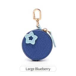 Cherry Pattern Coin Purse Keychain Fruit Charm Exquisite Small Accessories Money Pouch Fit For Airtag & Coin, Gift For Girl Wome