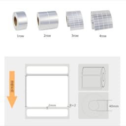 1Roll Thermal Transfer Matte Silver PET Label Waterproof Oilproof Office Supplies(Not thermal paper)