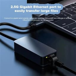 Kebidumei 2500Mbps USB Type-C Ethernet To RJ45 2.5G USB 3.0 Wired Adapter Converter Lan Network Hub For MAC PC Laptop Win 7/8/10