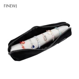 Bracelet Display Holder Bar Gift Bangle Watch Storage Bag Case PU Leather Velvet Portable Travel Organizer Jewelry Zipper Pouch