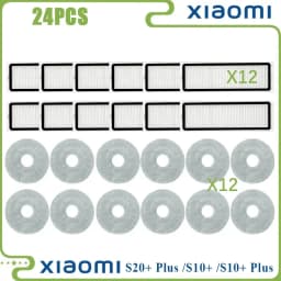 For Xiaomi Robot Vacuum S20+ Plus B108GL/ S10+ Plus B105 Parts Main Roller Side Brush Hepa Filter Mop Cloth Accessories