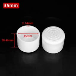 10mm-50mm Round White End Cap Silicone Rubber Blanking Stopper Cover
