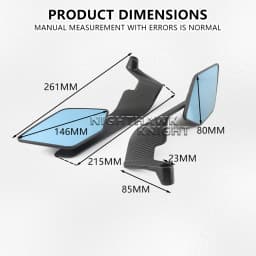 For Yamaha XMAX300 X-MAX 250 125 300 XMAX 400 Motorcycle Stealth Max Side Mirror Accessories Wind Wing Aluminium Rearview Mirror