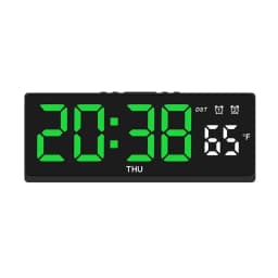 Creative Number Clock Color Nightlight Temperature Calendar Alarm Clock LED Large Number Electronic Clock Backlight Home Decor