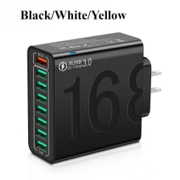 USB Charger 30W Multiple 8 Ports Fast Quick High Speed Charging Mobile Cell Phone Wall Adapter for Huawei 60 Xiaomi 14 Samsung
