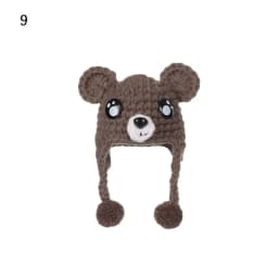 1/12 Scale Dollhouse Doll Hat Cute Animal Hat Doll House Decoration for Kids Toys Birthday Gift Doll Accessorie Miniature Scene