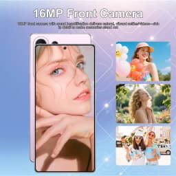 K-Touch Smartphone For C26 Ultra 5G Cell Phone 7800mAh Battery Mobile Phones Full Display 48MP Camera 7.3 Inch HD Android 22GB RAM 2TB ROM Octa Core Face ID Dual SIM 4G Unlocked Android 15 Cell Phone with FM Radio GPS