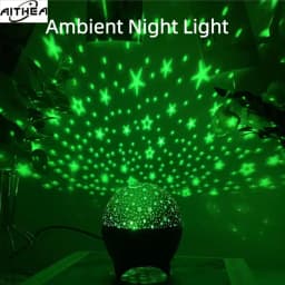 AITHEA LED Starry Sky Projector Light Galaxy Moon Ambient Lamp USB Plug for Kids Room Decor Christmas Birthday Present