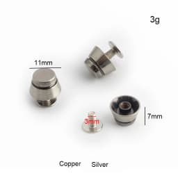 10-50pcs11-15mm Metal Bucket Shape Screw Back Rivet Studs Nail Stud for Garment Leather Craft Belt Wallet Decoration Accessories